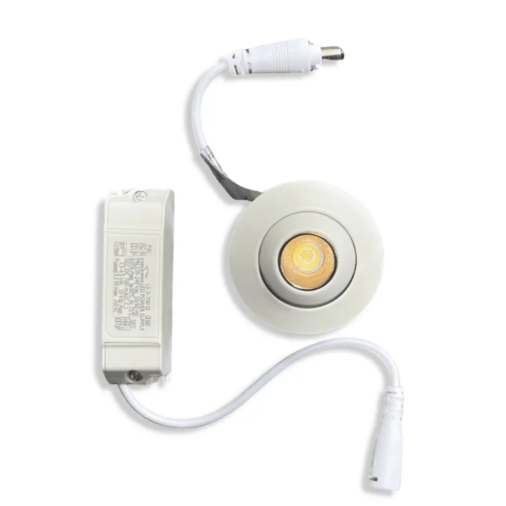 Spotlight 3W Mini LED Eyeball  Stairway Cabinet Ceiling Downlight Tilt Spotlight UKEW
