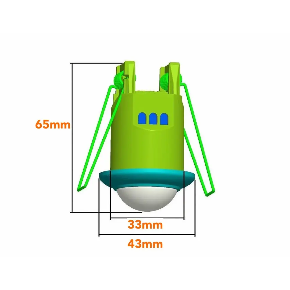 Mini  Motion Sensor Detector  Ceiling Light Switch Recessed 360° UKEW
