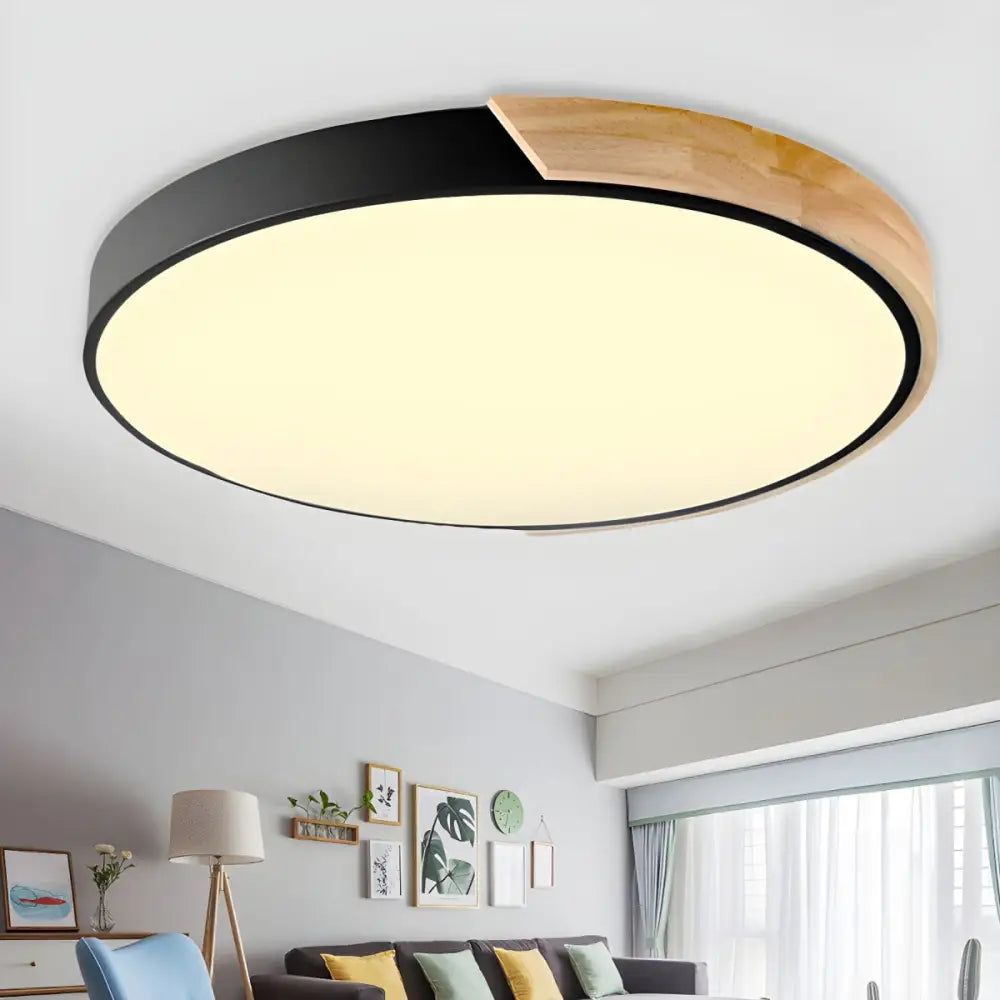 Modern LED Ceiling Light Fixture with Adjustable CCT and Stylish Finish - Home Furniture & DIY:Lighting:Ceiling Lights
