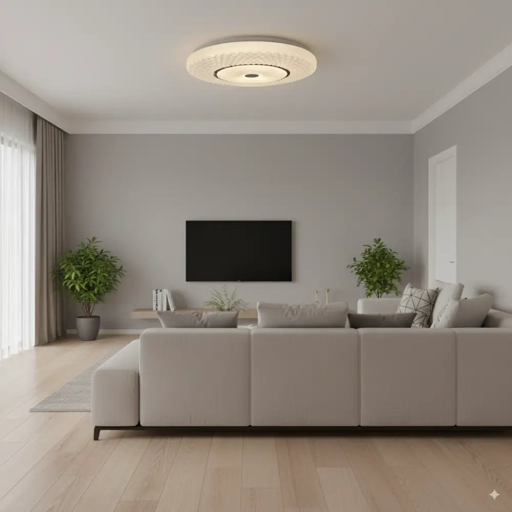 Modern LED Ceiling Light with Crystal Decor and Color Changing Options - Home Furniture & DIY:Lighting:Wall Lights