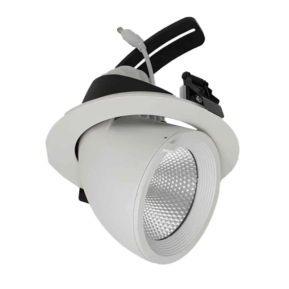 Modern recessed Ceiling Scoop Tilt Downlight 35W LED Commercial 4000K UKEW