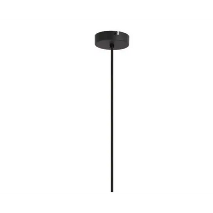 Modern Smoked Glass and Bamboo 1.2m Pendant Light for Kitchen Ceiling. - Light fixtures UK