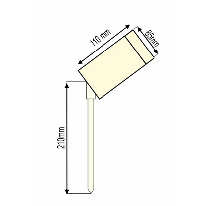 Garden Floor Ground Mount GU10 Directional Spotlight IP65 Outdoor Spike Lamp UKEW