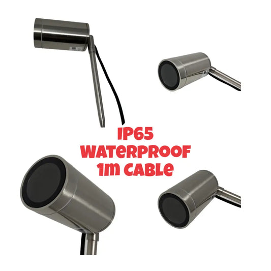 Garden Floor Ground Mount GU10 Directional Spotlight IP65 Outdoor Spike Lamp UKEW