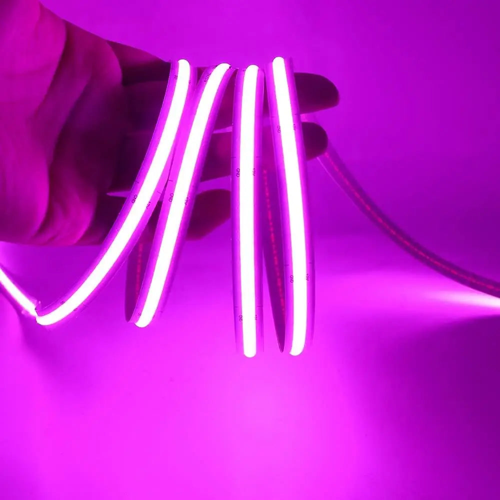 Striplight 24V Pink COB  - 10W - CRI 90 - 5M Roll - Light fixtures UK
