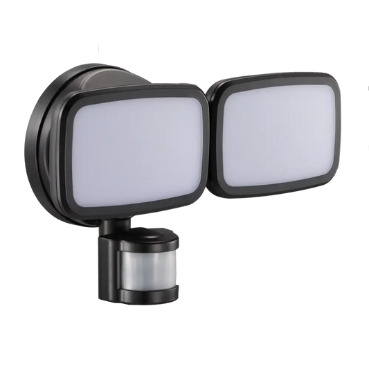 Powerful FloodLight IP65 very bright Security 30W PIR sensor twin garden outdoor UKEW