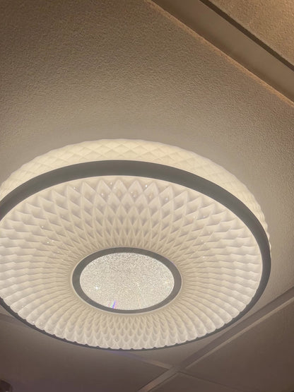 Modern LED Ceiling Light with Crystal Decor and Color Changing Options