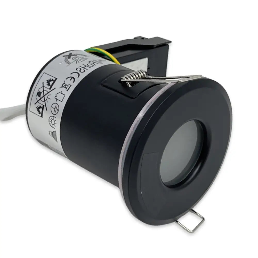 Black Bathroom IP65 Fire Rated GU10  Downlight Spotlights UKEW