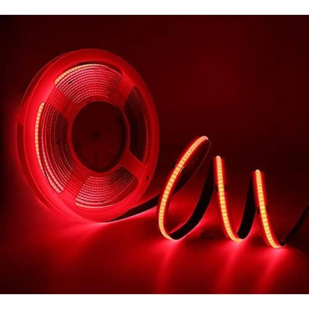 Striplight 24V Red COB  - 10W - CRI 90 - 5M Roll - Light fixtures UK