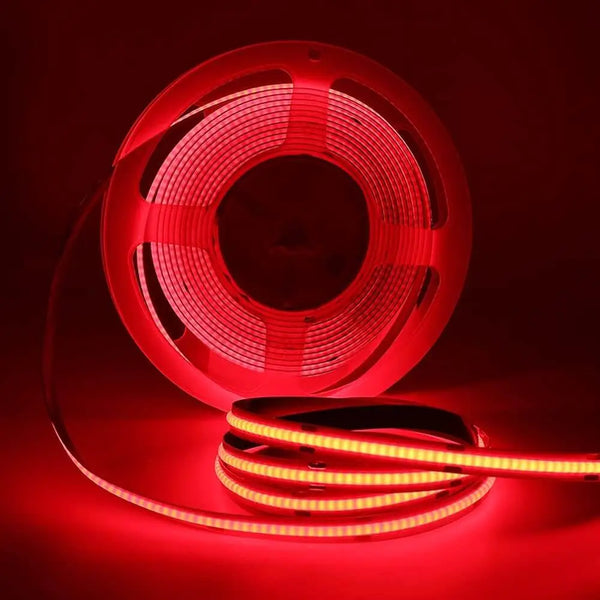 Red COB LED Strip Lights for Home and Garden Lighting | Thrulight