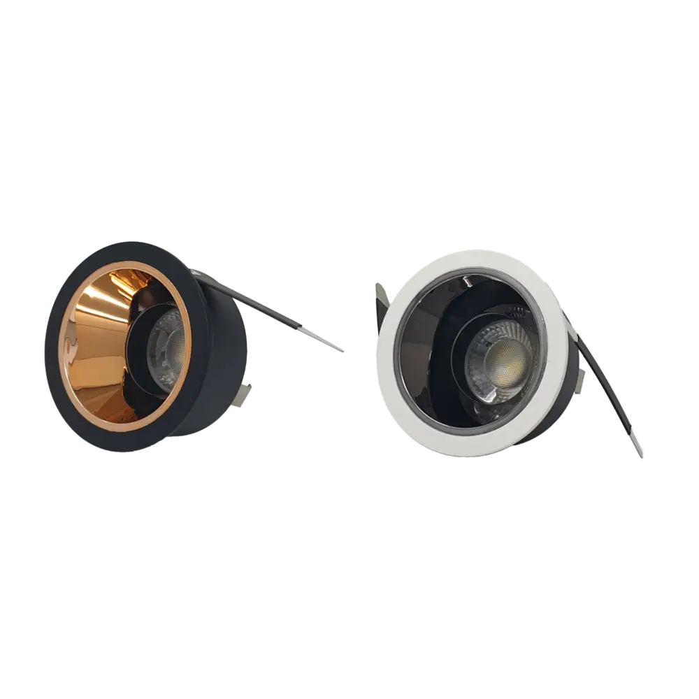 4x Reflector GU10 Ceiling Recessed Downlight Rose Gold Black-White Black Chrome UKEW