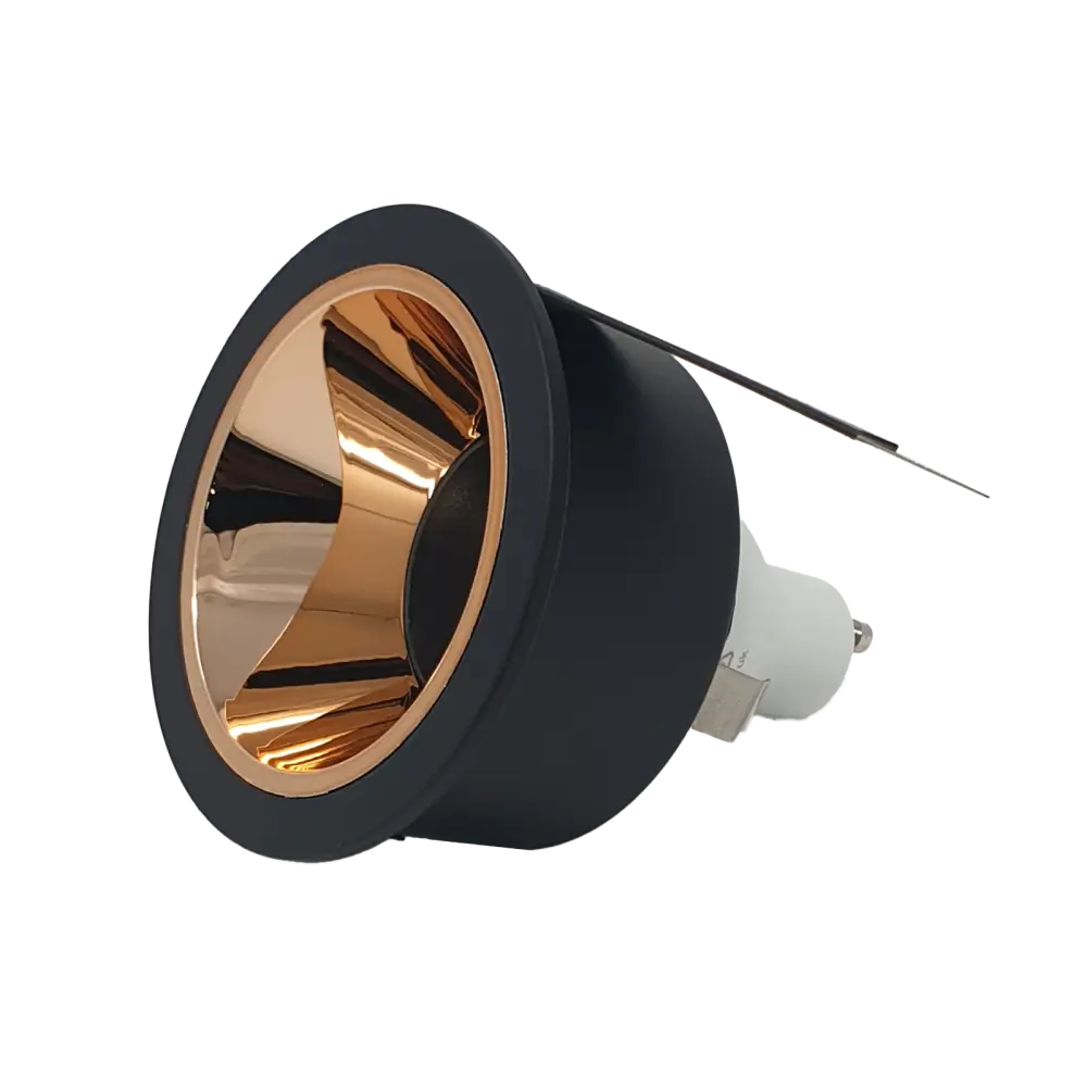 4x Reflector GU10 Ceiling Recessed Downlight Rose Gold Black-White Black Chrome UKEW
