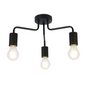 Retro Style Over Table 3 Way Ceiling Light Fitting  ,Rose Gold/Black/Chrome UKEW®