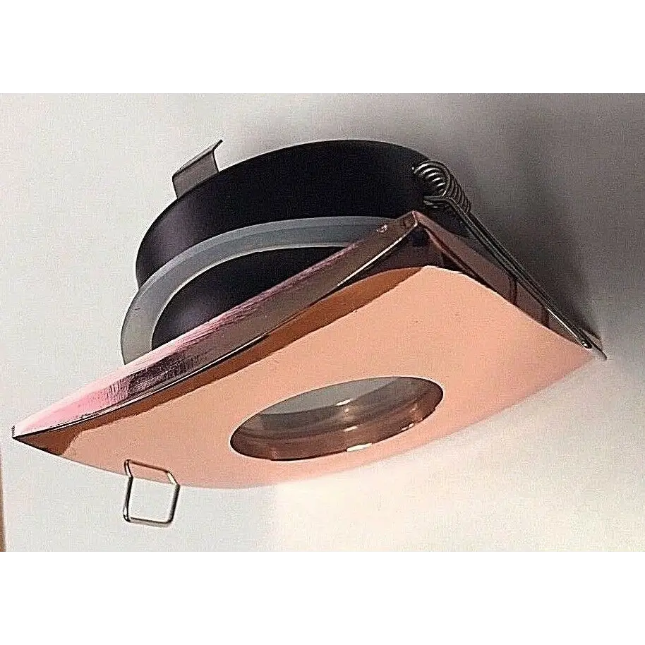 Pack of 5  RoseGold GU10 Bathroom Ceiling Square downlight IP44 UKEW