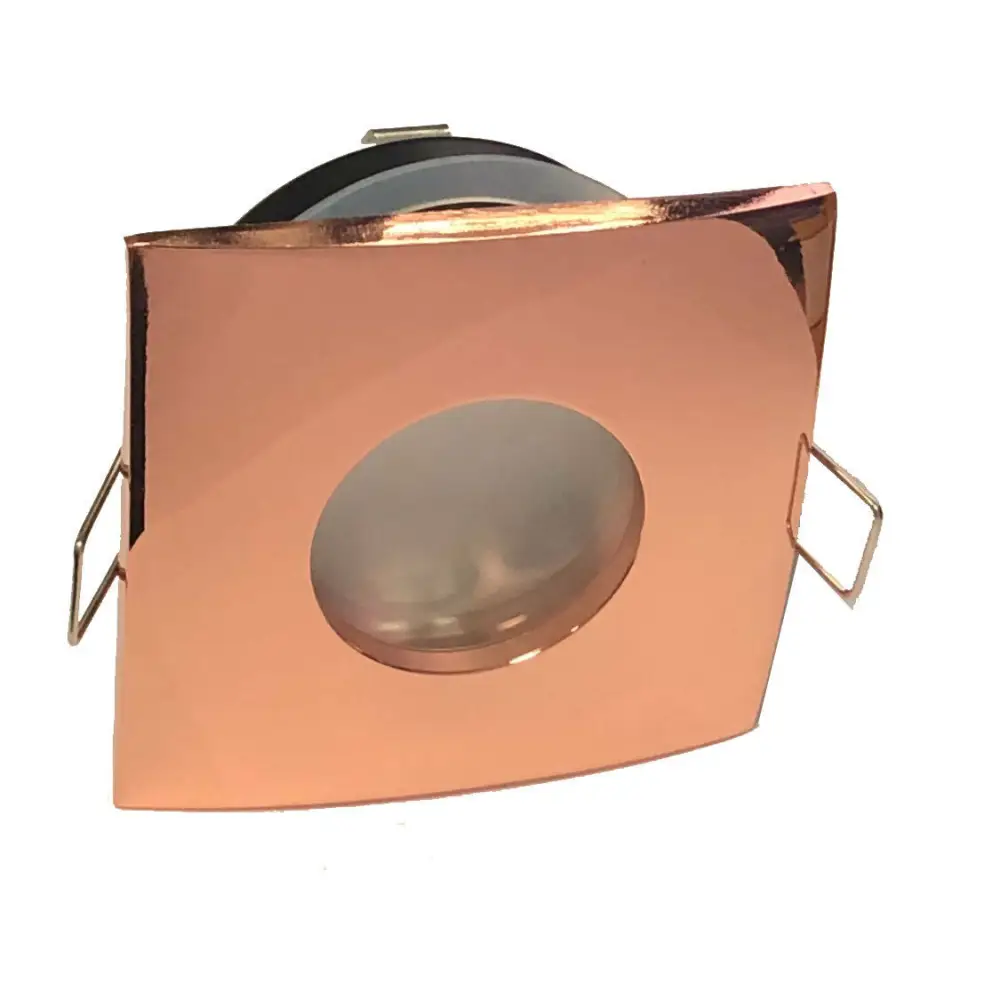 Pack of 5  RoseGold GU10 Bathroom Ceiling Square downlight IP44 UKEW