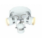 Retro Round White 3 Way Ceiling  Base Spotlight GU10 Light Fitting UKEW