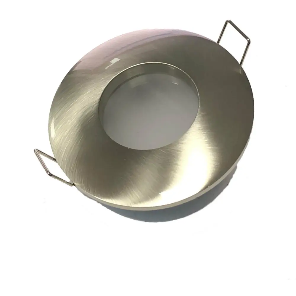 Bathroom Shower Downlight  Round GU10 for Zone 2,3 SATIN Finish IP65 Frosted UKEW