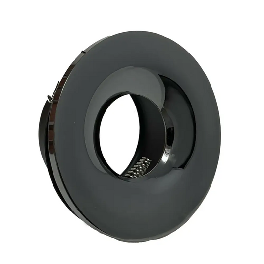 Round Black GU10 Fix curved Led Ceiling Recessed Downlight Spotlights UKEW®