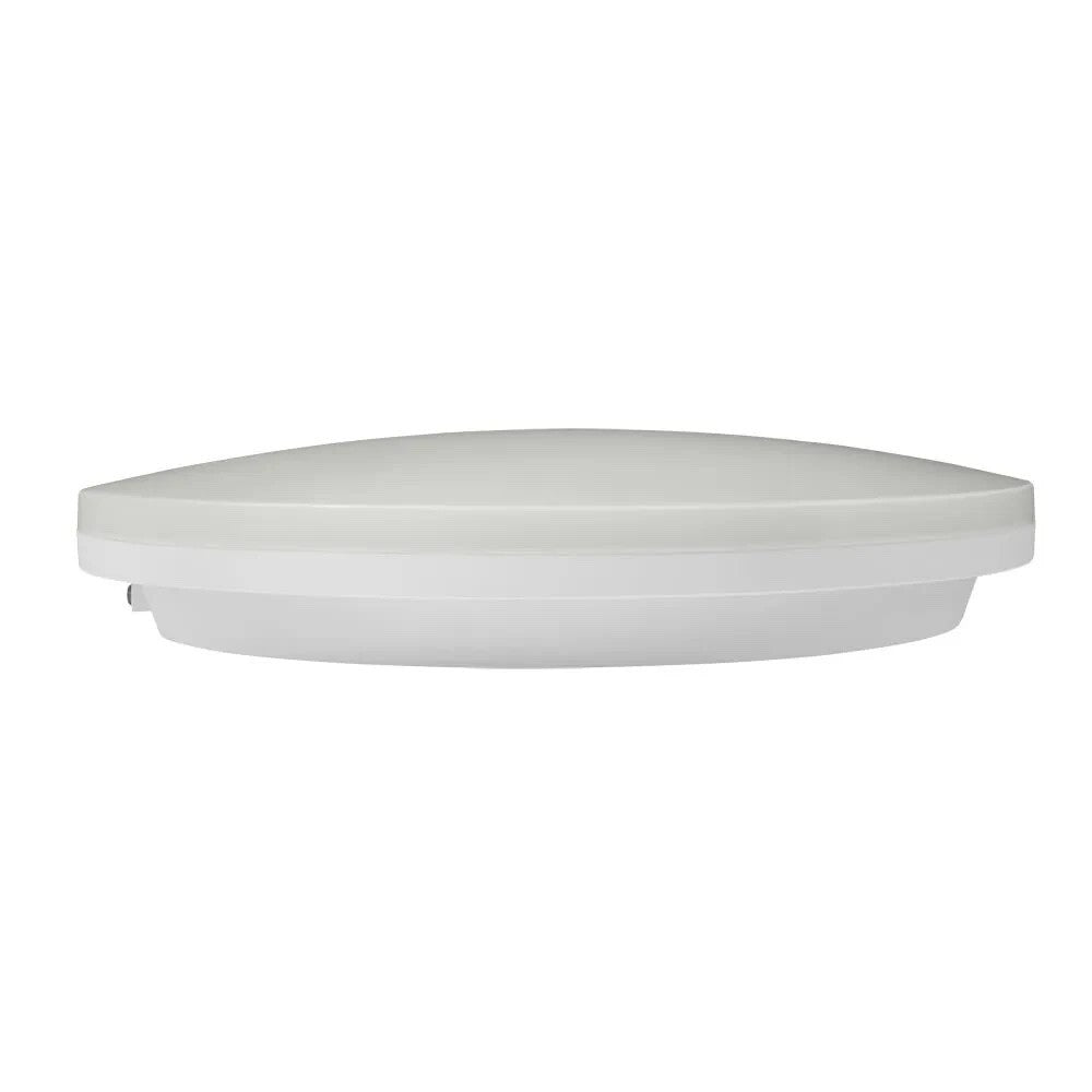 Savoca CCT LED 300mm Round Bulkhead 12W IP65 IK10 Tri-Colour Select 1000lm 14589