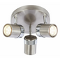 Satin 3 Way Round Plate Interior Ceiling Spotlight adjustable light UKEW