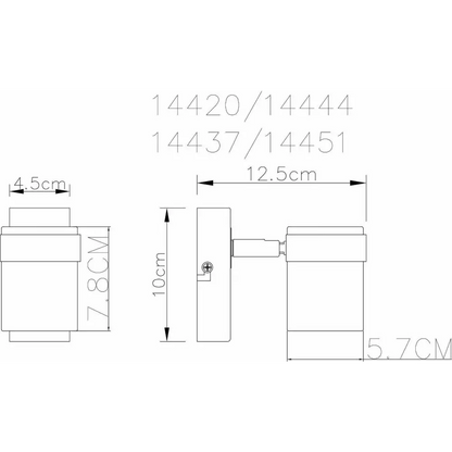 Single wall Light   Or   way black ️ ceiling spotlight GU10 UKEW®