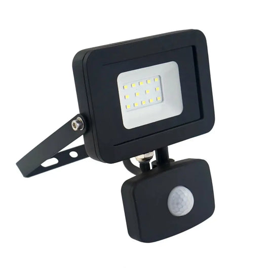 UKEW Slim LED Floodlight 10, 30, 50 Watt, PIR Sensor, Rain safe, Black,IP65 UKEW