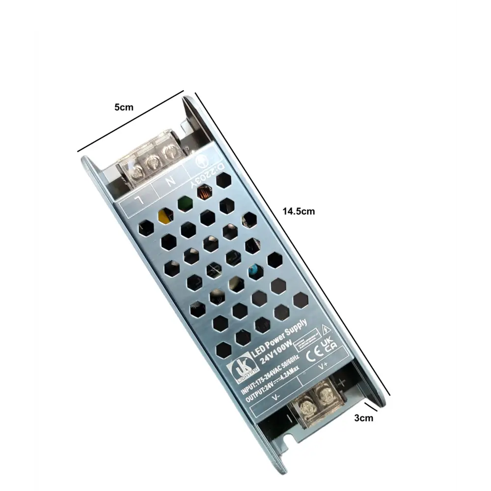 Slim Line ECO 100W 24V LED Driver Constant Voltage Non-Dimmable - LED Driver