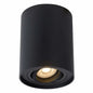 Round Space-age GU10 Ceiling Surface Mount Tilt Downlight Spotlight Matt Black UKEW