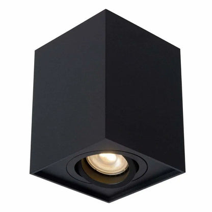 Space-age GU10 Ceiling Surface Mount Tilt Downlight Spotlight  Matt Black UKEW