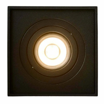 Space-age GU10 Ceiling Surface Mount Tilt Downlight Spotlight  Matt Black UKEW