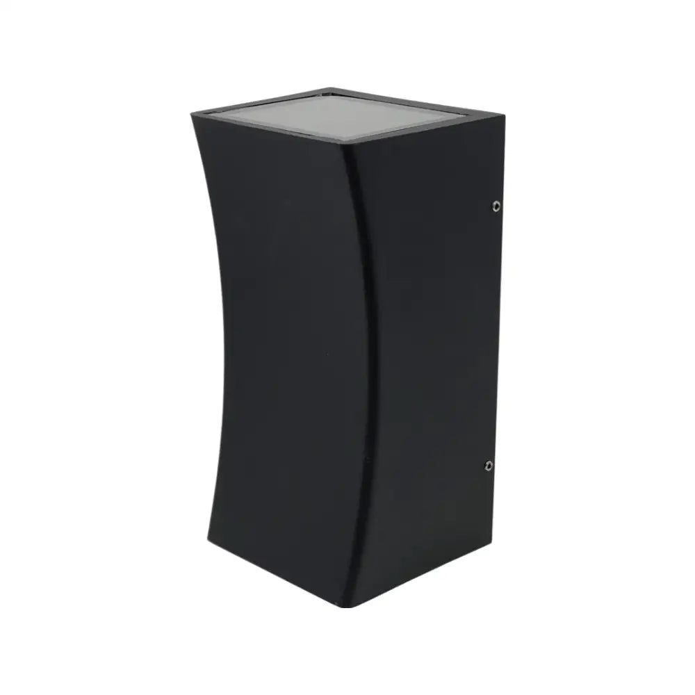 Space grey Outdoor Wall Up&Down Light Curved Design Square or Round IP54 GU10 UKEW