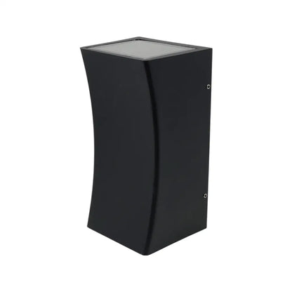 Space grey Outdoor Wall Up&Down Light Curved Design Square or Round IP54 GU10 UKEW