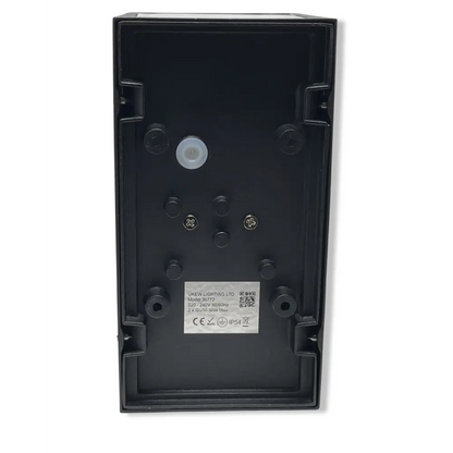 Space grey Outdoor Wall Up&Down Light Curved Design Square or Round IP54 GU10 UKEW