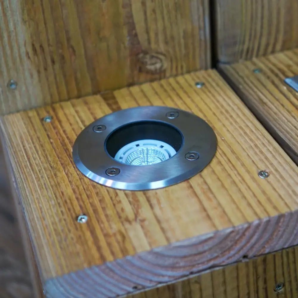 Ground light outdoor light Round S/Steel HiGrade Walkover/Drive over IP67 GU10 UKEW®