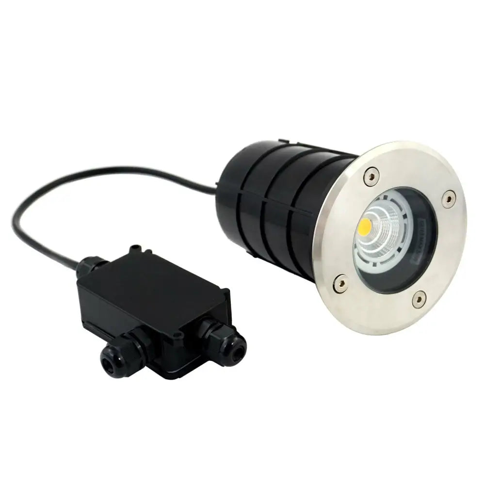 Ground light outdoor light Round S/Steel HiGrade Walkover/Drive over IP67 GU10 UKEW®