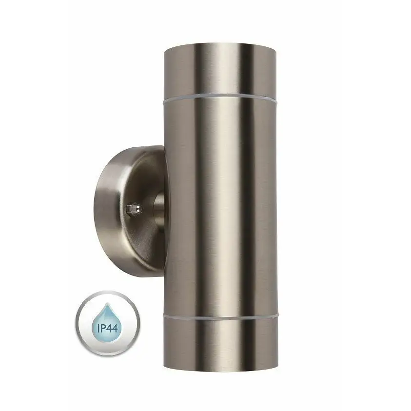 IP44 Wall Mounted Up and Down Light Outside or Indoor Light Stainless Steel UKEW
