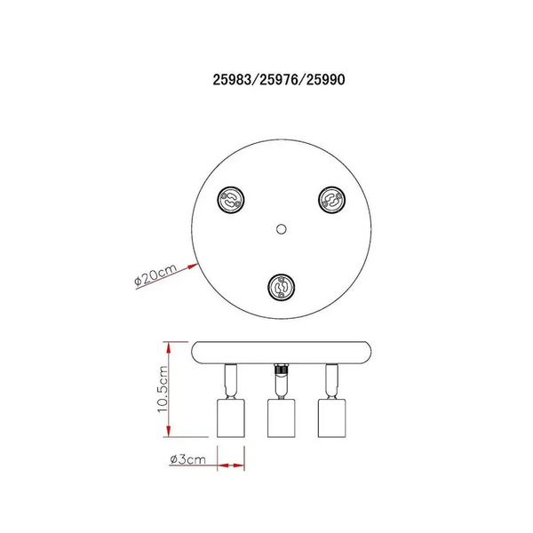 Ceiling Light Fittings with Adjustable Spotlight Heads | Thrulight