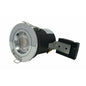 GU10 Fire Rated Round Recessed Ceiling Twist Lock fix Downlight - Chrome Lock & Lock
