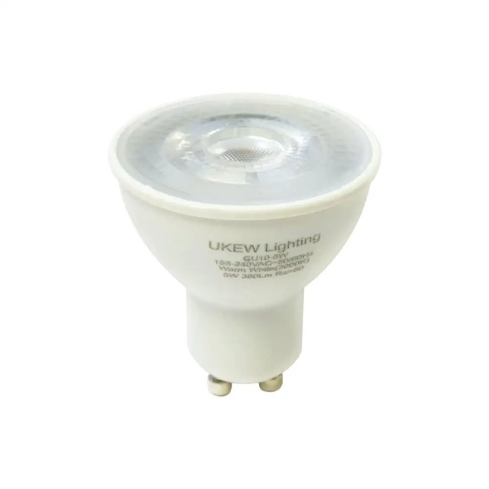 UKEW GU10 7W LED Bulb - 500 LUMENS - Pack of 10 - 3000K Warm white UKEW®
