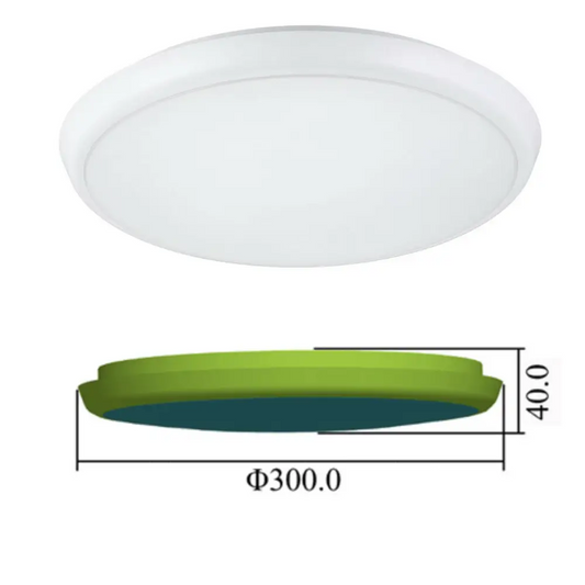 22w Ultra slim thin bulkhead LED microwave sensor Light, IP 65, IK10, 4000K UKEW®