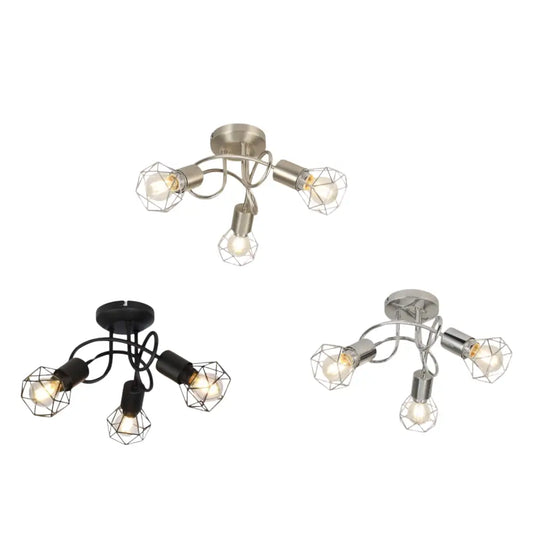 Vintage Decorative Cage Ceiling Light for a Nostalgic Home Touch - Garden & Patio:Garden Lighting:Wall & Ceiling Lights