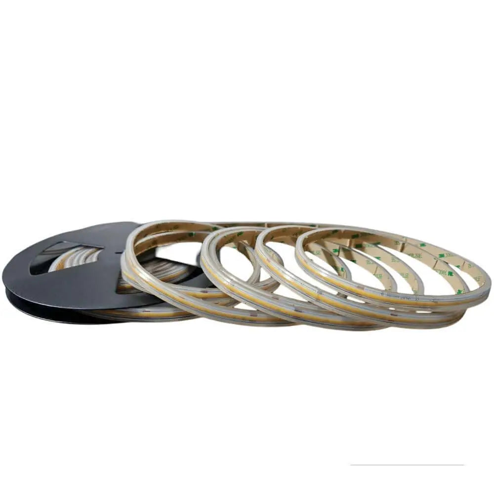 IP67 COB 9W LED Dotless Strip Light Waterproof 24V 5M Roll with 480 LEDs for indoor and outdoor applications