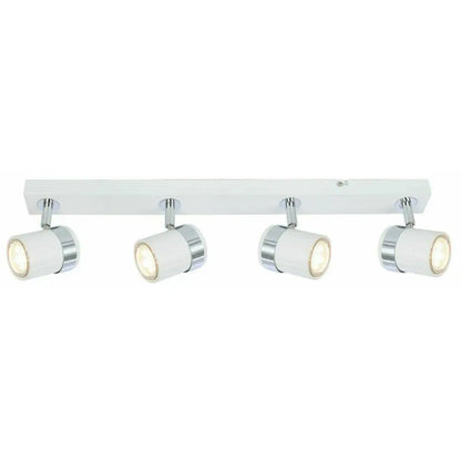 White Interior Ceiling  light 4 Way Straight Bar GU10 Light Fitting Kitchen Ukew