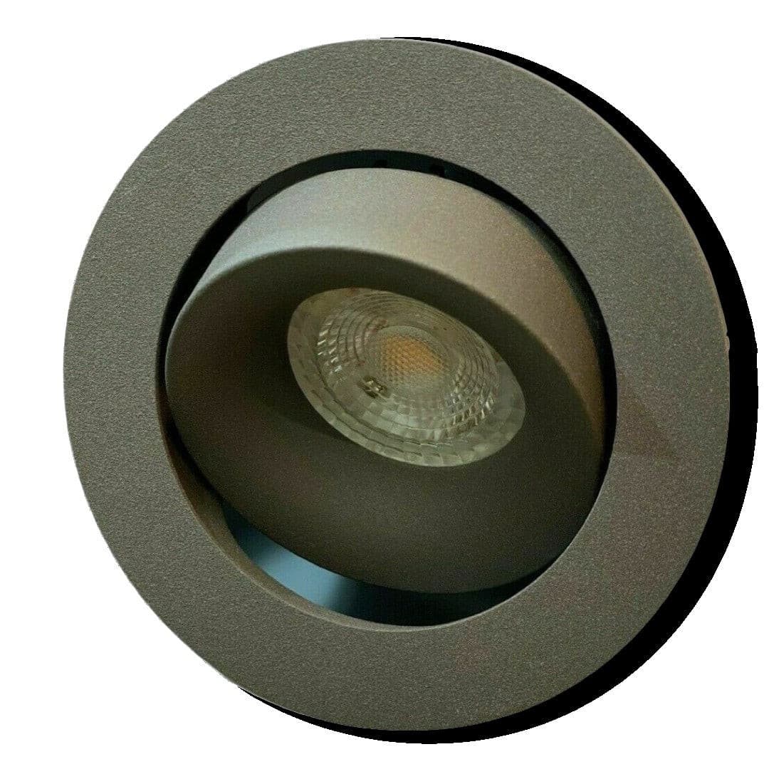 105mm Downlights Grey  GU10 Tilt Directional Recessed Ceiling Spotlight UKEW®