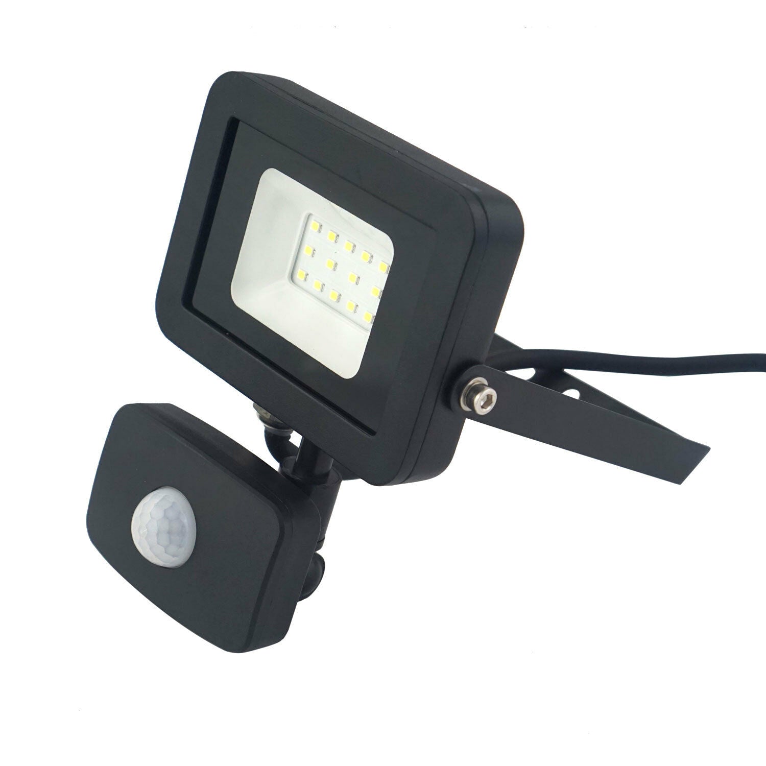 UKEW Slim LED Floodlight 10, 30, 50 Watt, PIR Sensor, Rain safe, Black,IP65 UKEW