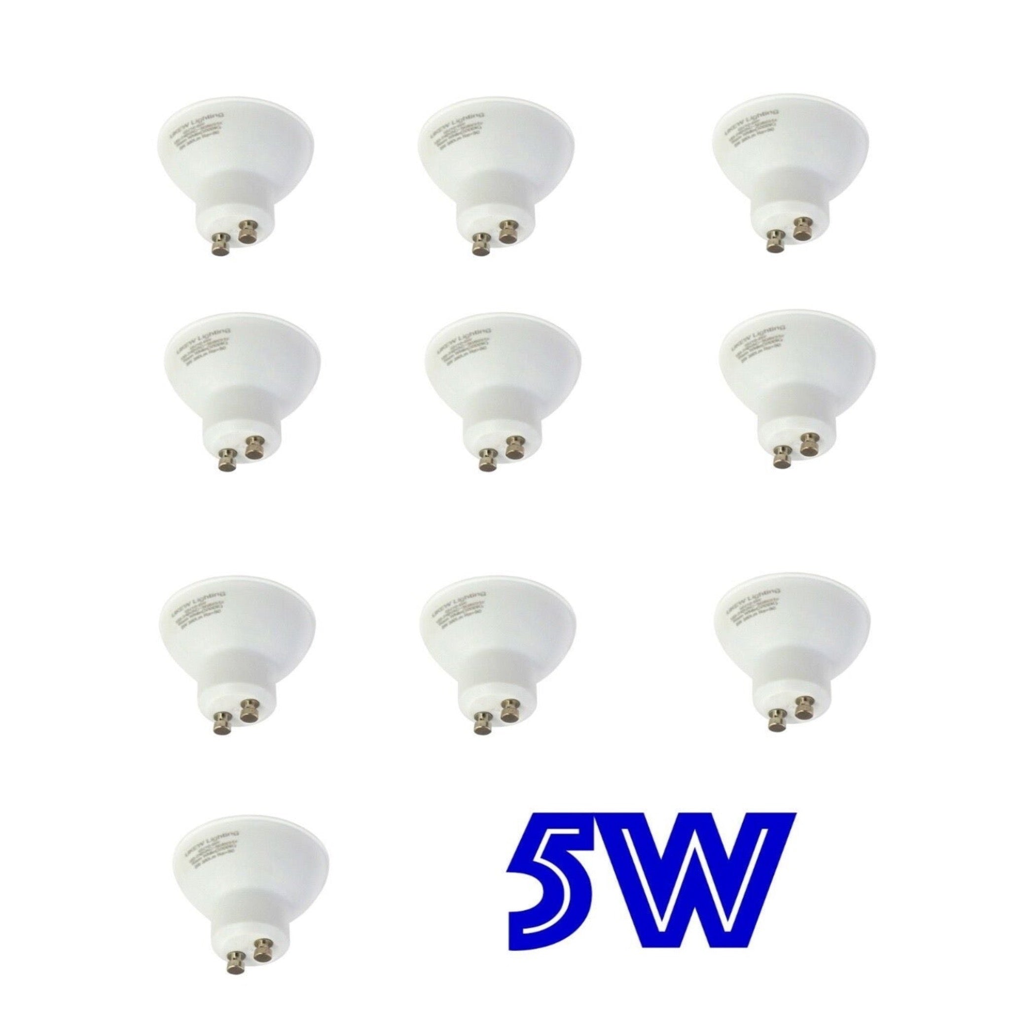 10 x 5W  LED GU10 bulb for Spotlight Downlight Warm/Cool/Day light, UKEW UKEW
