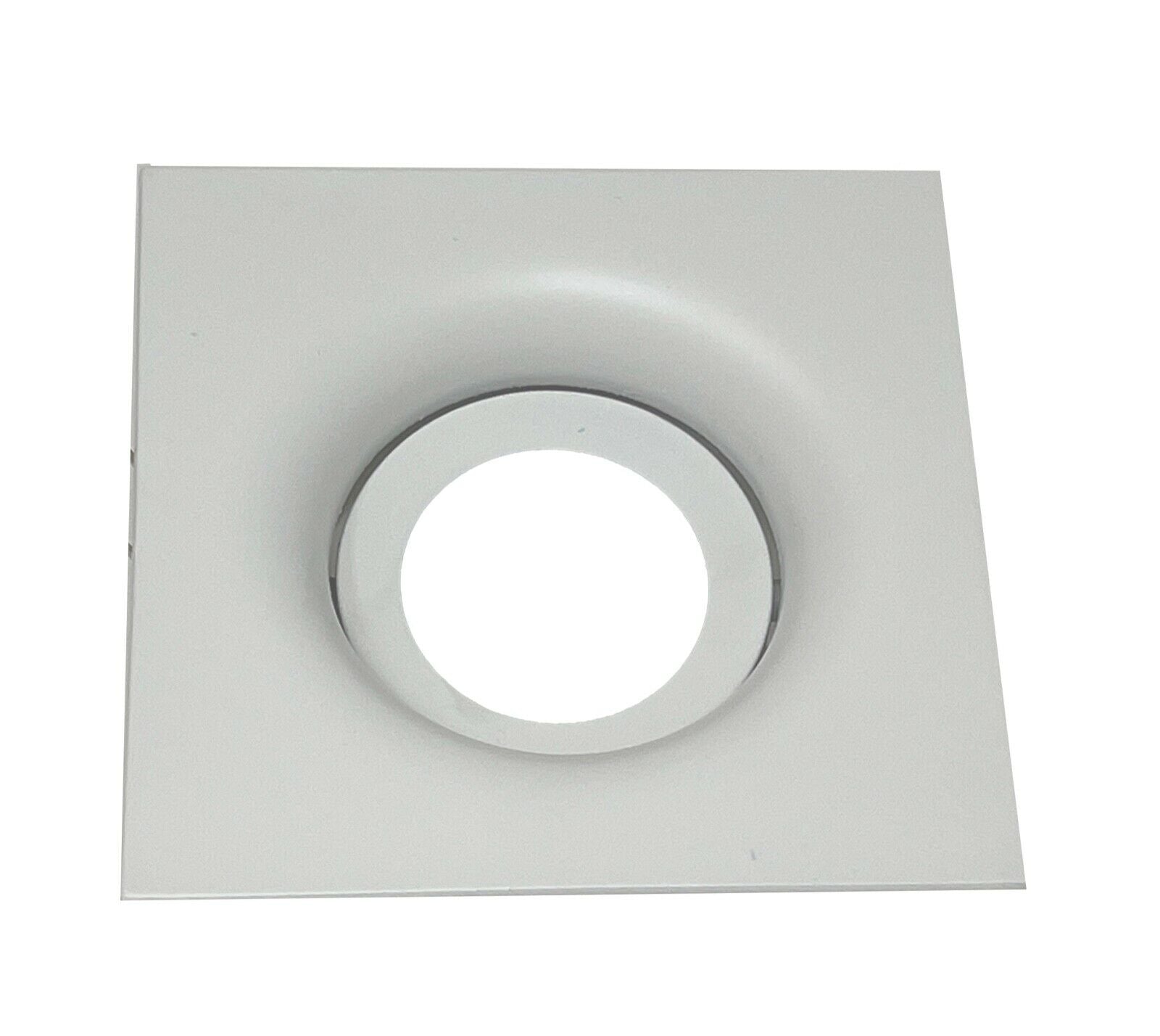 Large Square Matt White GU10 Tilt Led Ceiling Recessed Downlight Spotlights UKEW®