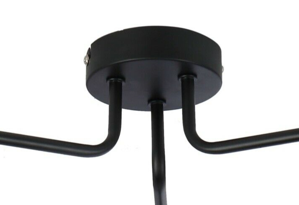 Vintage Over the Table 3 Way Ceiling Light  black  Finish E27 Fitting UKEW®