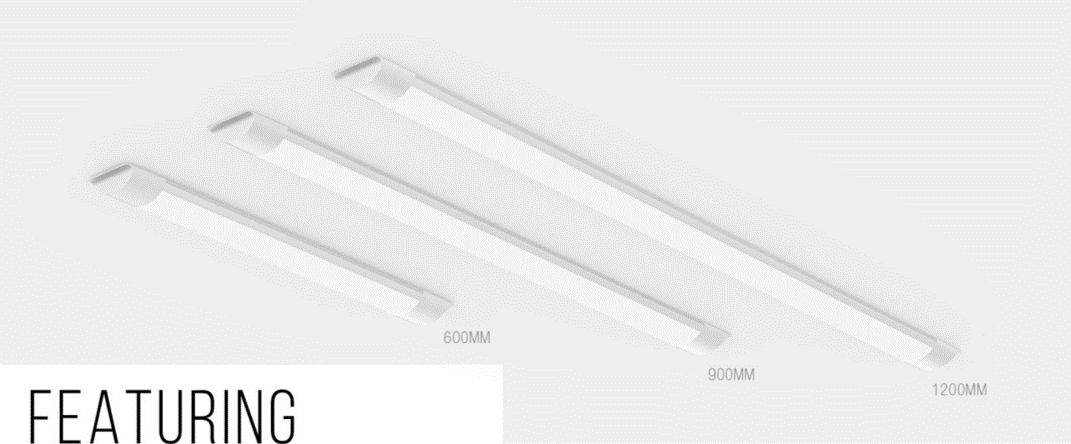 Slimline Integrated LED Batten ceiling light Fitting Low Profile 2,3,4 Ft UKEW®