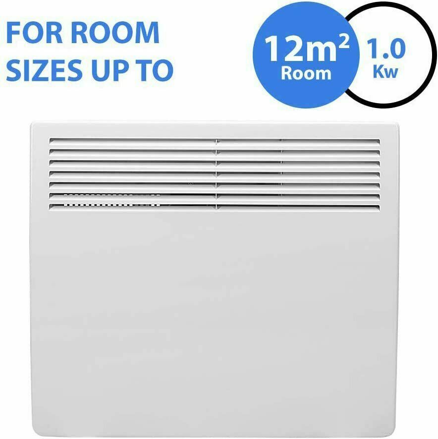 Electric wall Heater 1 Kw Wall-Mounted Electric Panel  With 24hr LCD Timer UKEWinsatheat